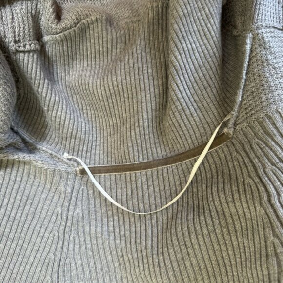 Lululemon Cashmere Bamboo Cardigan Sweater Wrap Tie Tencel Belt Open Waffle Knit - Picture 11 of 15